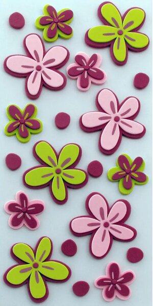 Αφρώδη Αυτοκόλλητα Τοίχου Ango Little Flowers 59503