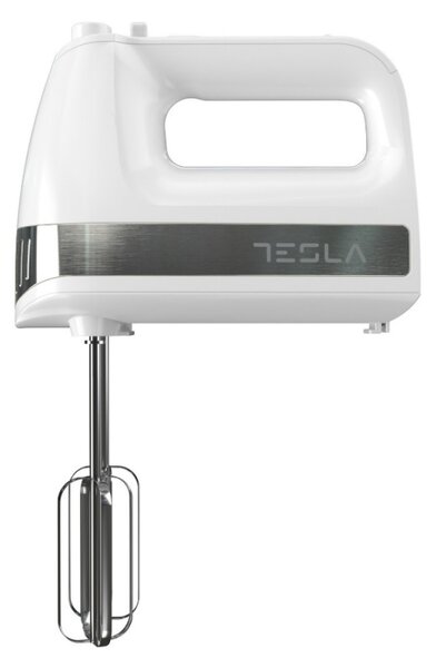 Μίξερ χειρός Tesla MX500WX, 500W, 5 ταχύτητες, λειτουργία Turbo, Λευκό/Inox