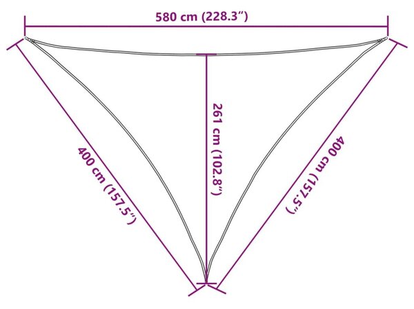 Πανί Σκίασης Μαύρο 4 x 4 x 5,8 μ. από HDPE 160 γρ./μ² - Μαύρο