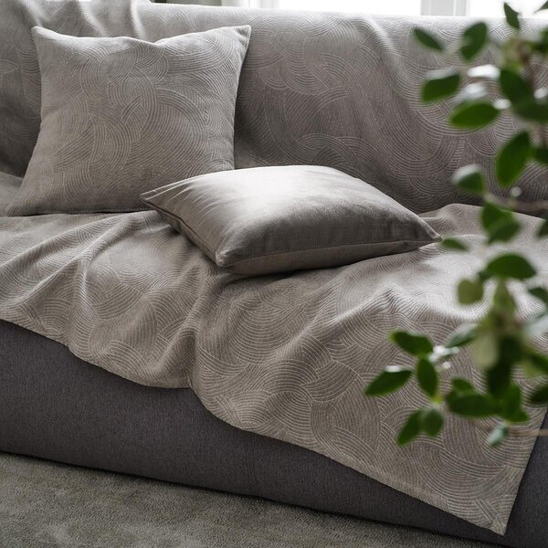 ΡΙΧΤΑΡΙ ΠΟΛΥΘΡΟΝΑΣ 180X180cm GOFIS HOME - NIMBUS SOFT GREY 447/15