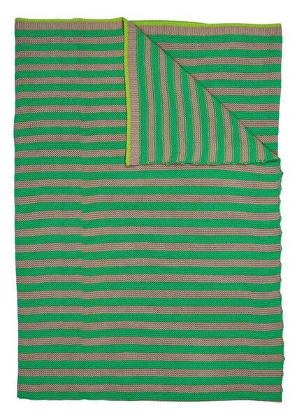 ΚΟΥΒΕΡΤΑ ΚΑΝΑΠΕ 130x170cm PIP STUDIO - BONSOIR STRIPE GREEN