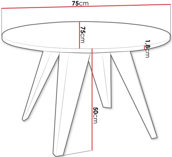 Τραπέζι Fare-Mauro-Leuko - 0.00Χ0.00Χ0.00cm