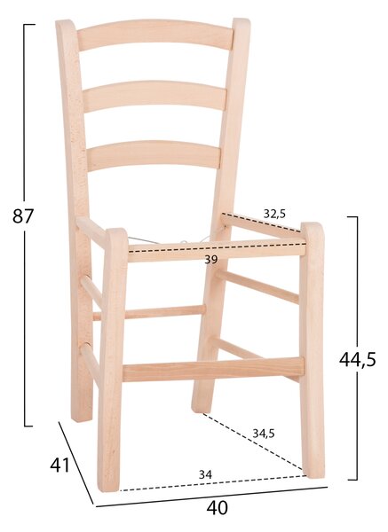 ΚΑΡΕΚΛΑ ΚΑΦΕΝΕΙΟΥ ΠΑΡΟΣ HM5585.02 ΞΥΛΟ ΟΞΙΑΣ ΑΒΑΦΗ 40x41x87Υεκ.ΣΚΕΛΕΤΟΣ