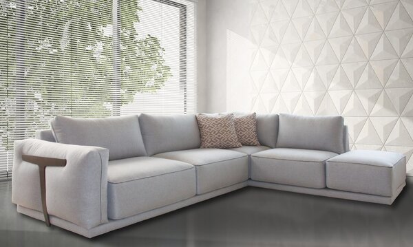 Γωνιακός καναπές Star 300x240x100cm Γκρι - Δεξιά Γωνία - ARSO4569