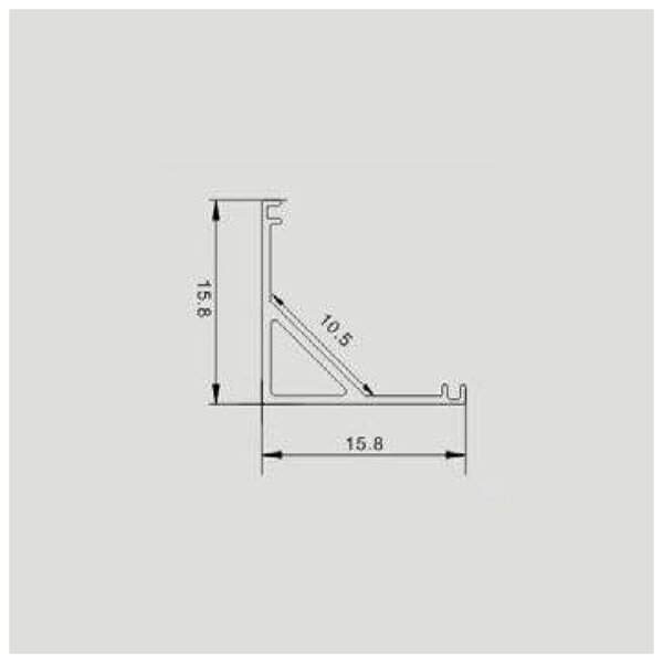 V-TAC Προφίλ Αλουμινίου Γωνιακό με Γαλακτερό Καπάκι 2m για ταινία LED 3353