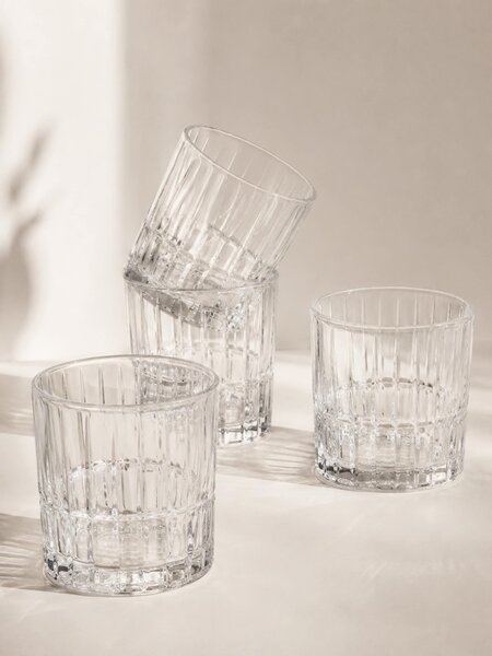 Sinsay - Ποτήρια με ανάγλυφο μοτίβο 4 pack - clear