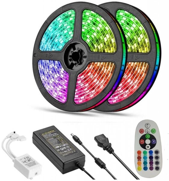 Ταινία LED Σετ με Τηλεχειριστήριο SMD5050 RGB 2x5m V-TAC 2630