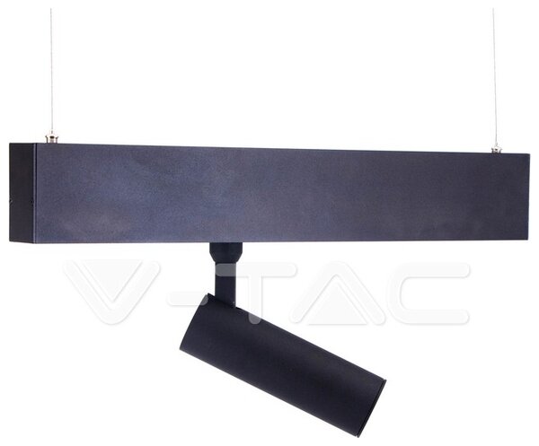 Φωτιστικό Σποτ Μαγνητικό Ράγας V-TAC Track Light 15W LED 36° 24V Μαύρο Φως Ημέρας 7967