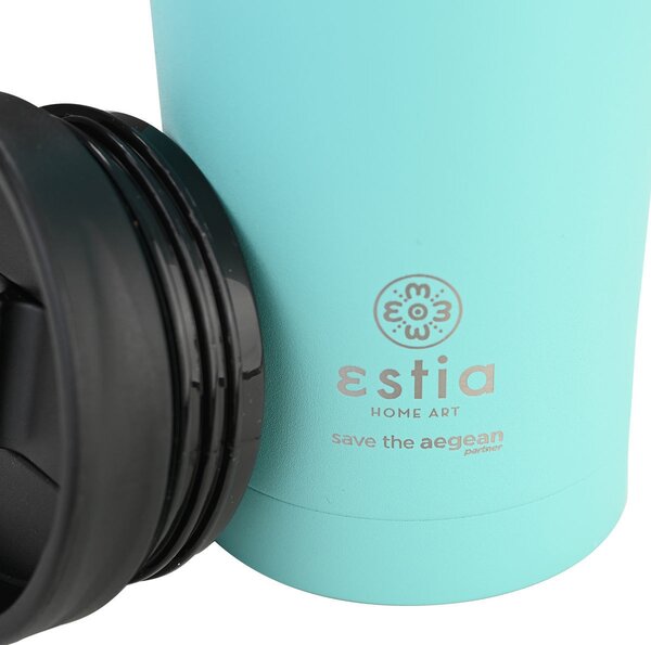 Ποτήρι Θερμός 450ml Estia Save The Aegean Travel Mug Mint 01-20330