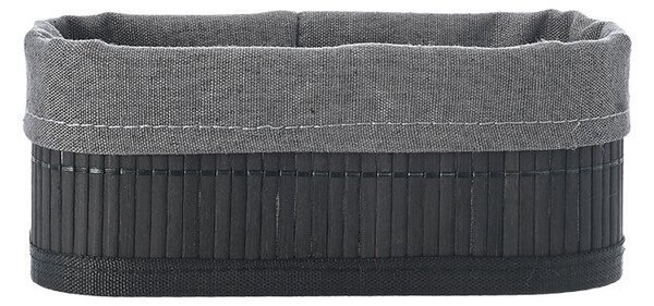 Καλάθι Αποθήκευσης (19.5x10x8) Estia Bamboo Essentials Black 02-19679
