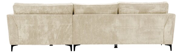 Forever Καναπές γωνία δεξιά beige κοτλέ 316x185xH92cm 71-0154