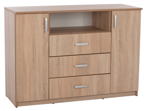 ΜΠΟΥΦΕΣ ΜΕ 2 ΝΤΟΥΛΑΠΙΑ Κ 3 ΣΥΡΤΑΡΙΑ ADLER SONAMA OAK HM2430 120X45X85Yεκ