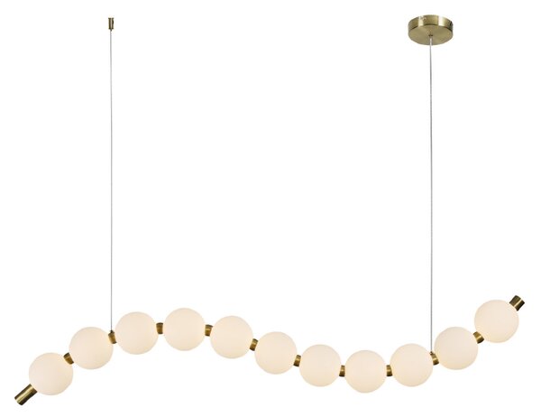 Φωτιστικό Οροφής Μονόφωτο LED Aca Lolly HM238LEDP11 Brass Gold/White