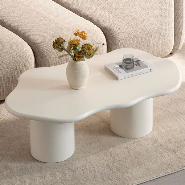 Τραπέζι Σαλονιού (120x70x45) Spitishop Nubia Cream
