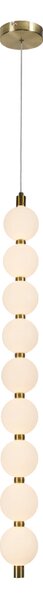Φωτιστικό Οροφής Μονόφωτο LED Aca Lolly HM238LEDP9 Brass Gold/White