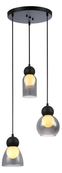 Φωτιστικό Οροφής Τρίφωτο Aca Juliette LT38233PBK Black