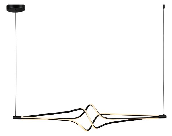 Φωτιστικό Οροφής Δίφωτο LED 3 CCT Aca Shine HM607LEDPBKCCT Black/White