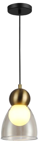 Φωτιστικό Οροφής Μονόφωτο Aca Juliette LT1521PCB Cognac/Brass