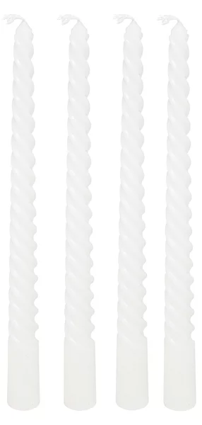 Κεριά Για Κηροπήγιο 25εκ. (Σετ 4τμχ) A-S Hugo Twist White 207036A