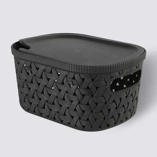 Καλάθι Αποθήκευσης (19.9x15x10.1) F-V Tressy Black 209334A