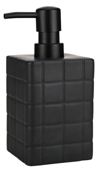Dispenser Μπάνιου 450ml (7.5x7.5x15) Estia Tiles Μαύρο 02-27698