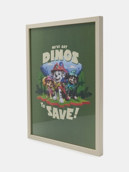Sinsay - Αφίσα με κορνίζα PAW Patrol Dino Movie - πολυχρωμο