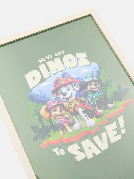 Sinsay - Αφίσα με κορνίζα PAW Patrol Dino Movie - πολυχρωμο