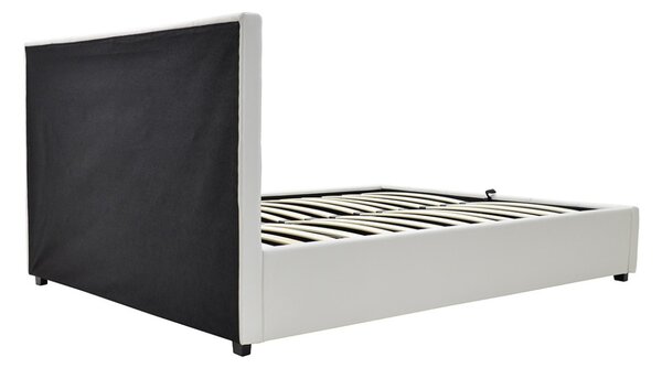 Κρεβάτι διπλό με αποθηκευτικό χώρο 160x200 cm Roi 145 Λευκό ματ