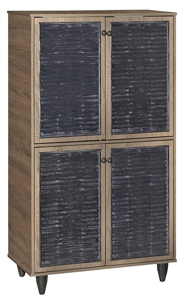 Παπουτσοθήκη Ronan σε χρώμα Καρυδί 70.5x35x122cm