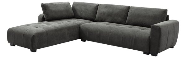 Δεξιός Γωνιακός Καναπές Gianco, Pako World, Ύφασμα, Γκρι, 298x208x85 cm