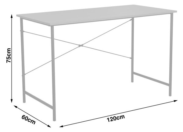 Γραφείο Senzia Μαύρο 120x60x75 cm