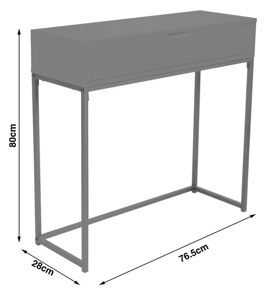 Κονσόλα Joumpa Φυσικό 80x28x76.5 cm