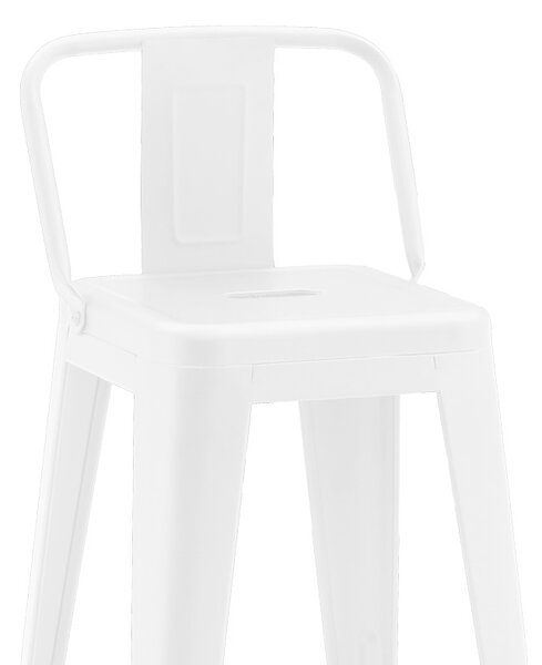 Σκαμπό μπαρ ajustabil Utopia Λευκό 42x42x86 cm