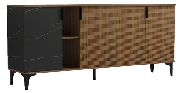 Συρταριέρα Riba, Καρυδί, 40x180x78 cm