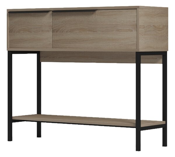 Κονσόλα Nordic, Μαύρη, 29.5x90x76 cm