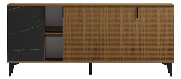 Συρταριέρα Riba, Καρυδί, 40x180x78 cm