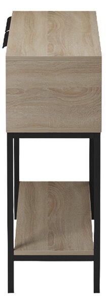 Κονσόλα Nordic, Μαύρη, 29.5x90x76 cm