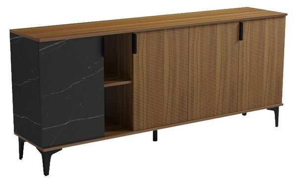 Συρταριέρα Riba, Καρυδί, 40x180x78 cm