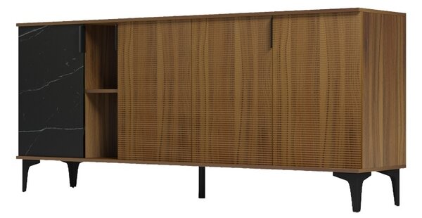 Συρταριέρα Riba, Καρυδί, 40x180x78 cm
