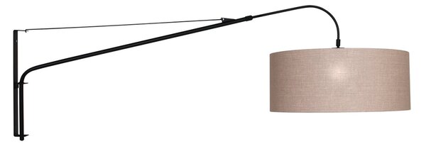 Steinhauer Υφασμάτινο φωτιστικό τοίχου Elegant Classy μαύρο/λάσπη, ρυθμιζόμενος, Γκρι, Σαλόνι / τραπεζαρία, Μέταλλο, σύγχρονο