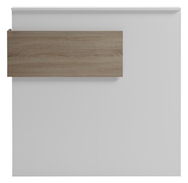 Γραφείο υποδοχής Optima, Λευκό, 40x110x110 cm