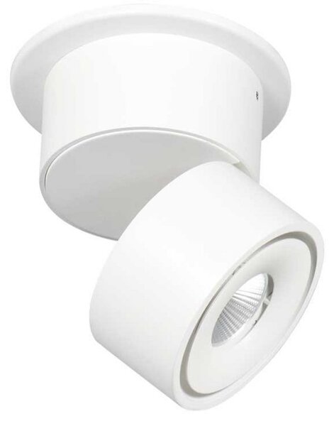 Steinhauer LED φωτιστικό οροφής Fez, λευκό, 1-φωτεινό, μεταλλικό, περιστρεφόμενο, ρυθμιζόμενος, Λευκό, Σαλόνι / τραπεζαρία, Μέταλλο, σύγχρονο
