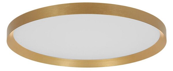 Steinhauer Φωτιστικό οροφής Flady LED, χρυσό χρώμα, Ø 40 cm direct/indirect, ρυθμιζόμενος, Χρυσό / Ορείχαλκου, Σαλόνι / τραπεζαρία, Μέταλλο