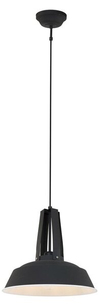 Steinhauer Κρεμαστό φωτιστικό Eden, μαύρο, μέταλλο, υποδοχή E27, ρυθμιζόμενος, Μαύρο, Κουζίνα, Μέταλλο, Vintage