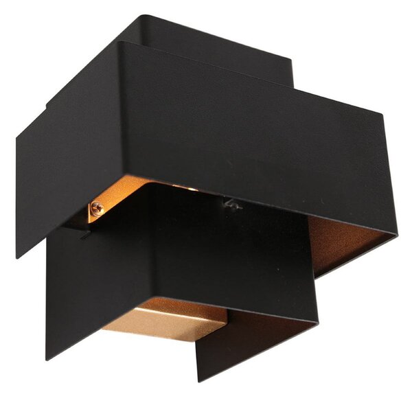 Steinhauer LED φωτιστικό τοίχου Muro 3367, μαύρο, up/down, G9, 2.700 K, ρυθμιζόμενος, Μαύρο, Σαλόνι / τραπεζαρία, Μέταλλο, σύγχρονο, Πρίζα τοίχου πάνω/κάτω
