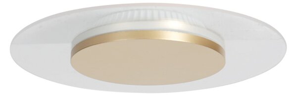 Steinhauer Φωτιστικό οροφής LED Lido, χρυσό χρώμα, Ø 28 cm, ρυθμιζόμενος, Χρυσό / Ορείχαλκου, Σαλόνι / τραπεζαρία, Μέταλλο, σύγχρονο