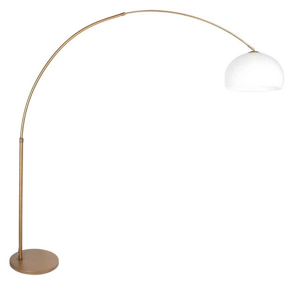 Steinhauer Φωτιστικό δαπέδου Sparkled Light μπρονζέ/λευκό 240 cm πλαστικό, ρυθμιζόμενος, Μπρούτζινο / Αντικέ ορείχαλκου, Σαλόνι / τραπεζαρία, Μέταλλο, σύγχρονο