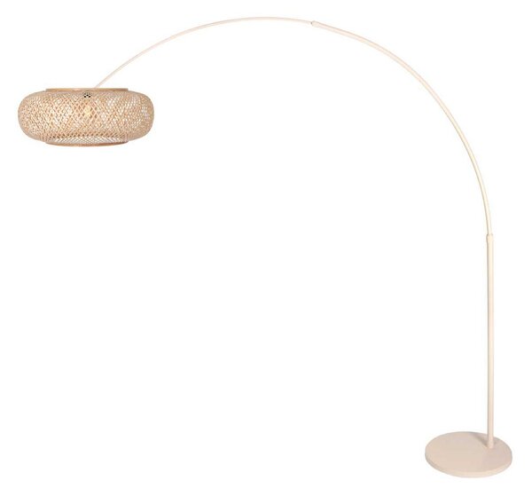 Steinhauer Φωτιστικό Sparkled Light, κρεμ, μπαμπού, E27, Μπεζ, Σαλόνι / τραπεζαρία, Μέταλλο, Μεσογειακός