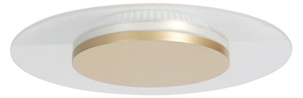 Steinhauer Φωτιστικό οροφής LED Lido, χρυσό χρώμα, Ø 42 cm, ρυθμιζόμενος, Χρυσό / Ορείχαλκου, Σαλόνι / τραπεζαρία, Μέταλλο, σύγχρονο
