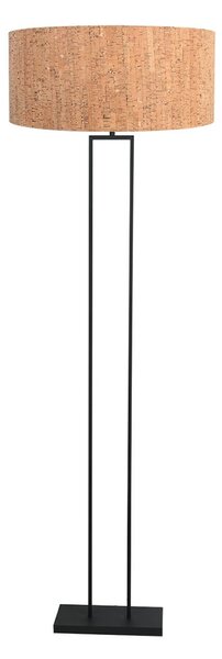 Steinhauer Φωτιστικό οροφής Stang, μαύρο/καφέ, ύψος 160 cm, φελλός, ρυθμιζόμενος, Μαύρο, Σαλόνι / τραπεζαρία, Μέταλλο, σύγχρονο